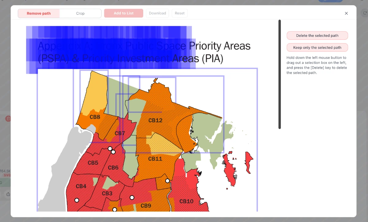 Remove Unwanted SVG Paths